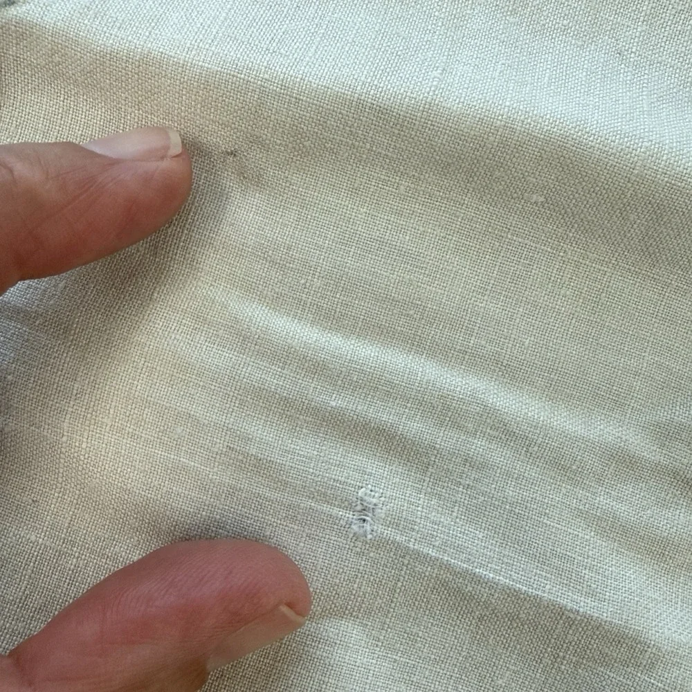 Vtg Linen Tablecloth Square 51